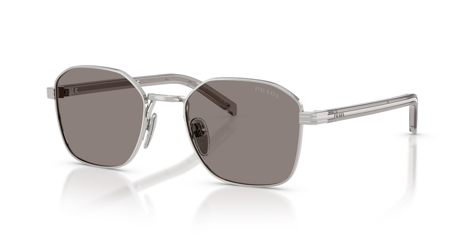 Prada PR C50S Argento · Lenti Grigio Scuro