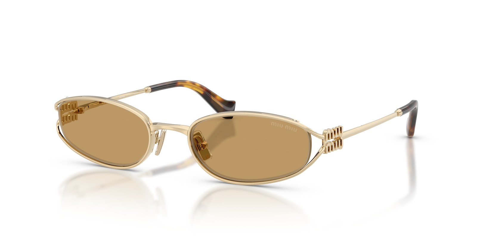 Miu Miu MU C51S Oro Pallido · Lenti Marrone