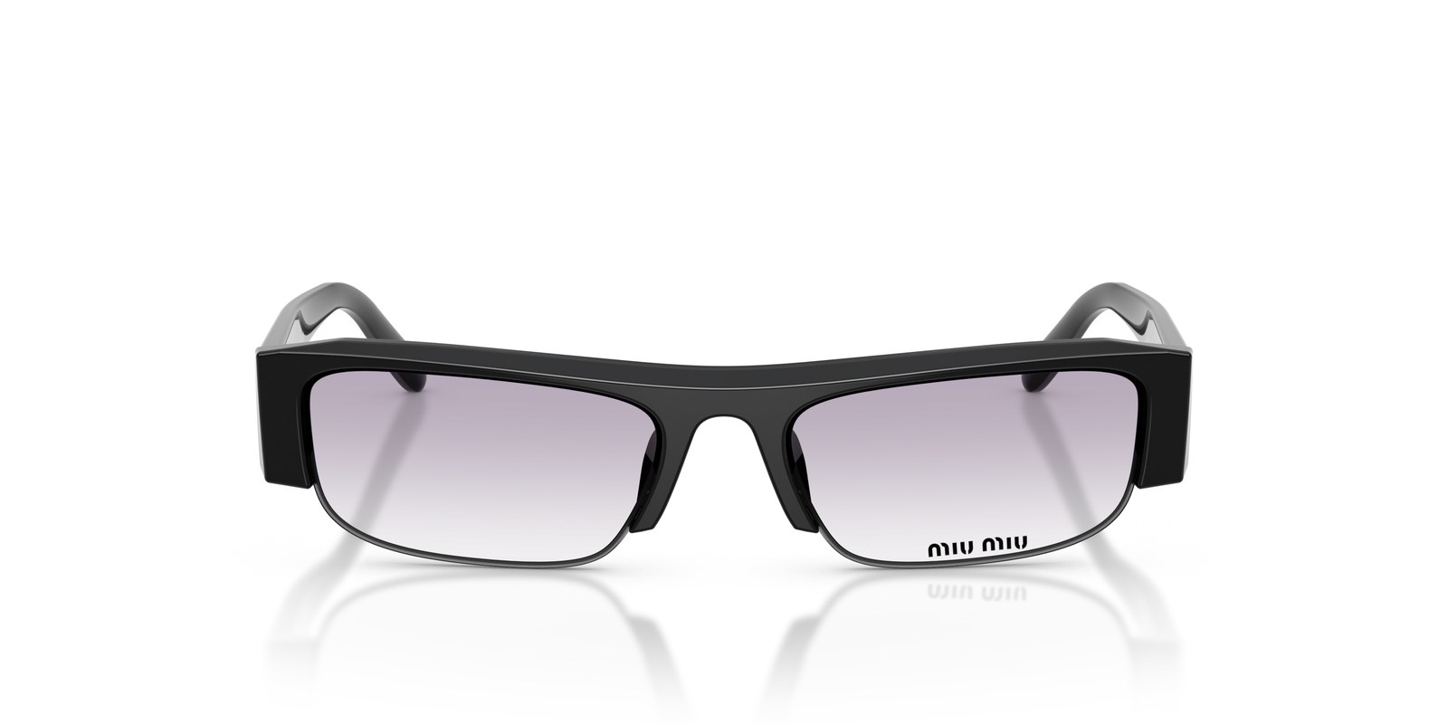 Miu Miu MU B07S Nero · Lenti Trasparente Sfumato Grigio Scuro — foto 2