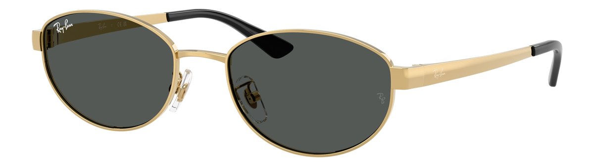 Ray-Ban RB3774D Oro Arista Lenti Grigio scuro