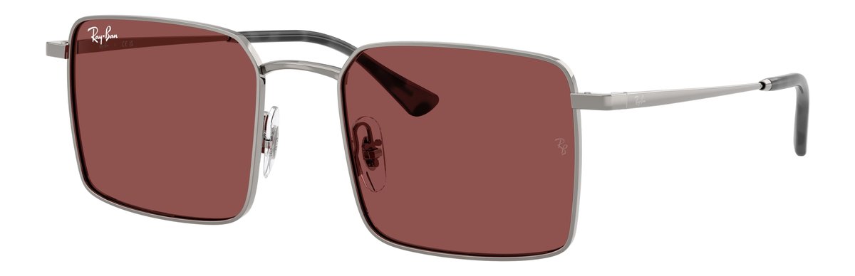 Ray-Ban RB3782 Gunmetal Lenti Violetto scuro