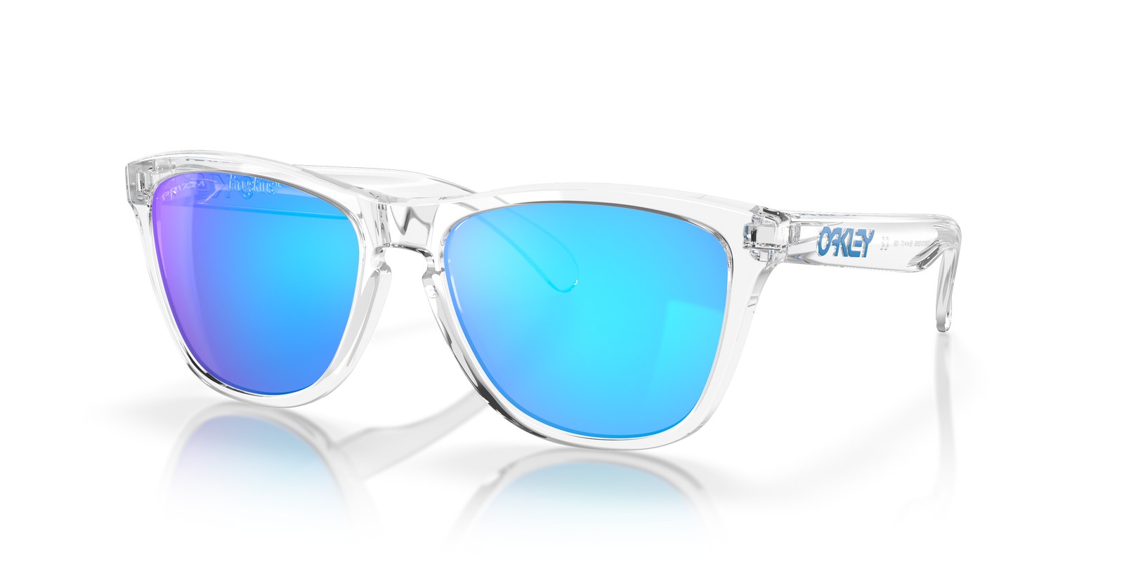 Oakley Frogskins OO9013 Cristallo Trasparente · Lenti Prizm Sapphire