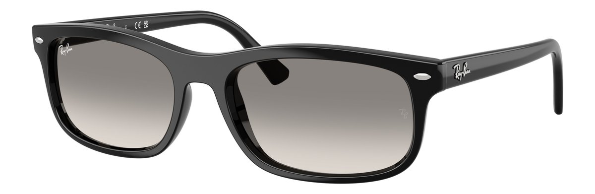 Ray-Ban RB2224 Nero Lenti Trasparente sfumato grigio