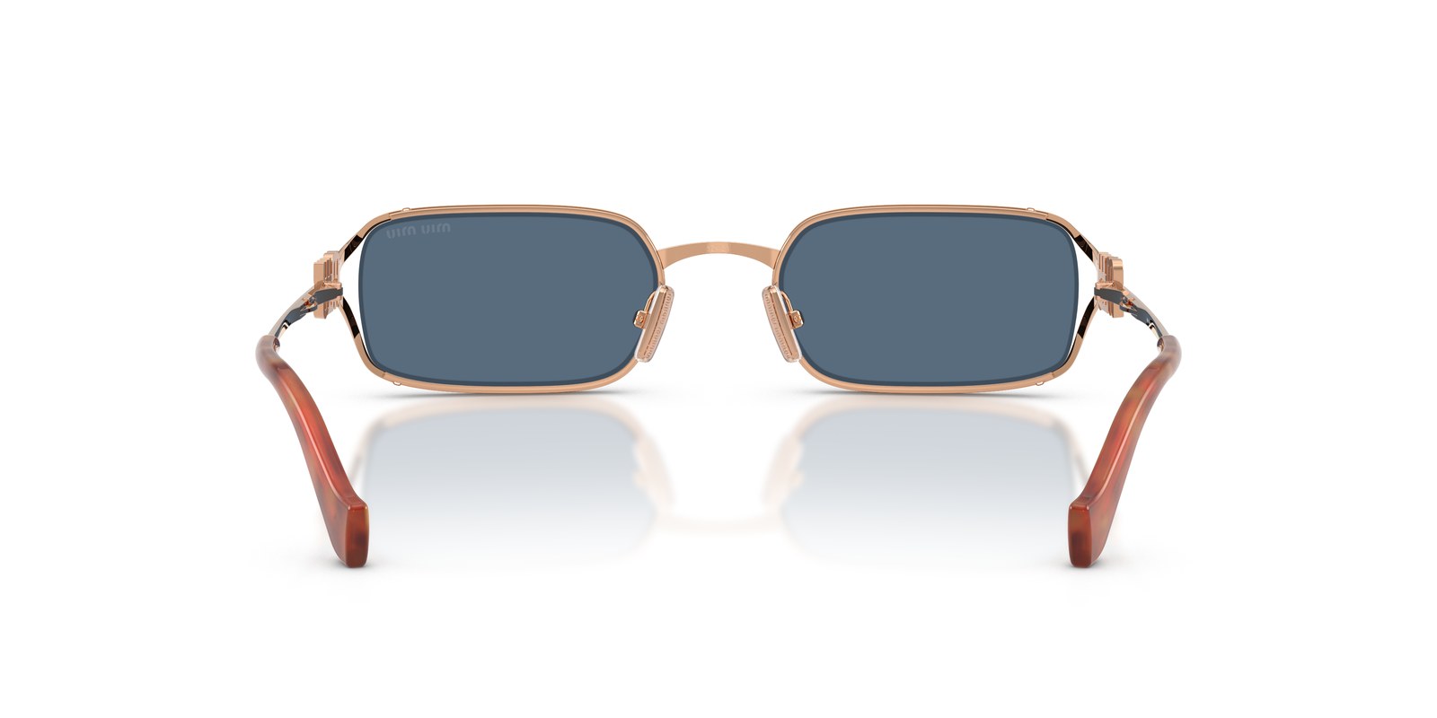 Miu Miu MU C50S Oro Rosé · Lenti Blu Scuro — foto 4