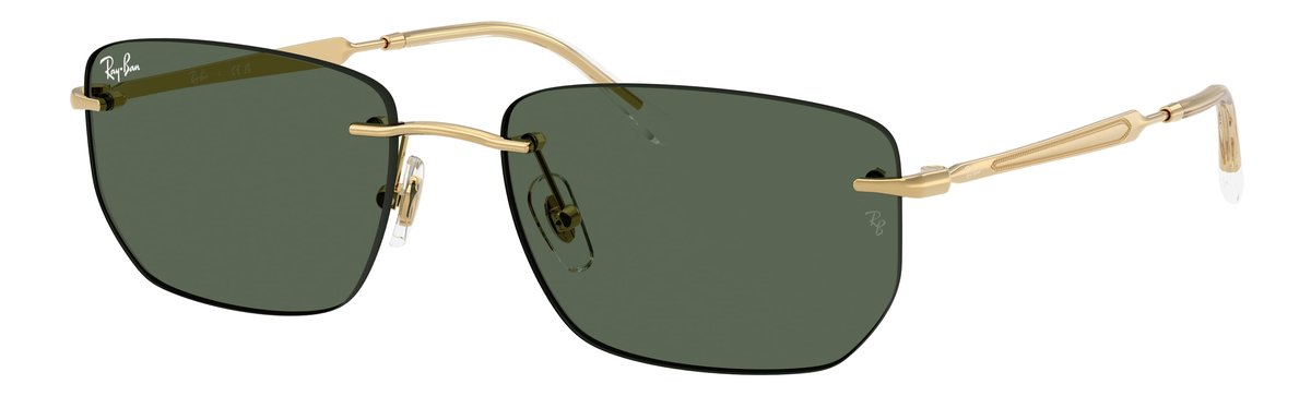 Ray-Ban RB3768 Oro Arista Lenti Verde scuro