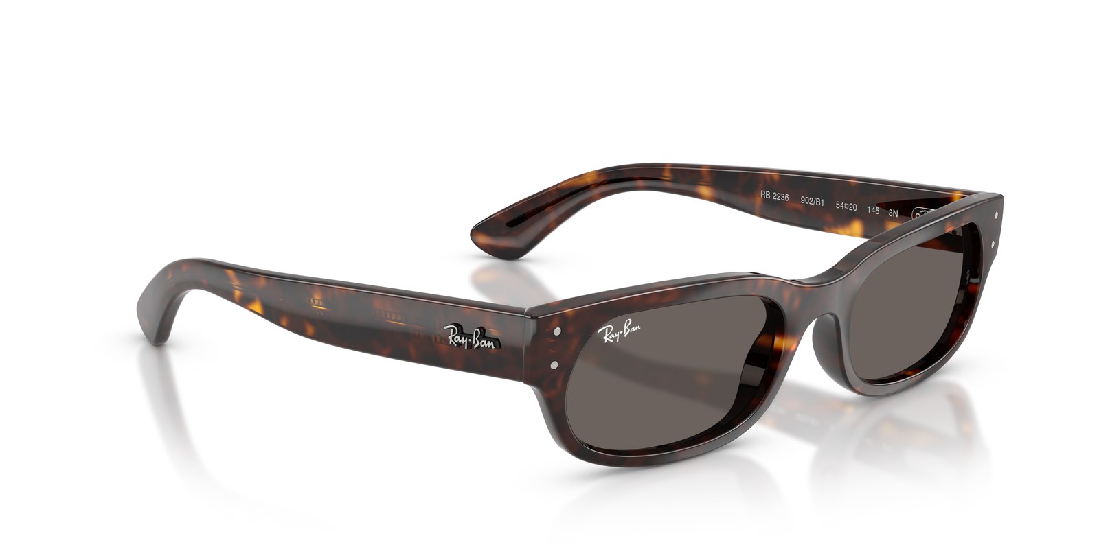 Ray-Ban RB2236 Havana · Lenti Grigio Scuro — foto 2