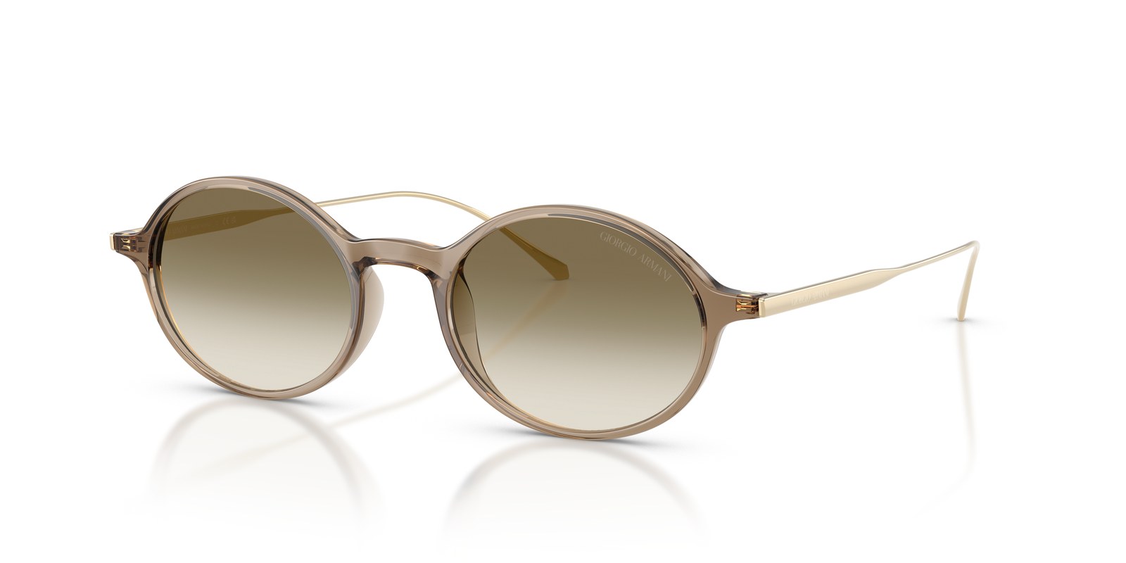 Giorgio Armani AR8263U Verde Trasparente · Lenti Marrone Sfumato