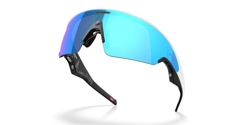 Oakley Meta Vanguard OW8001 Bianco — Prizm Sapphire