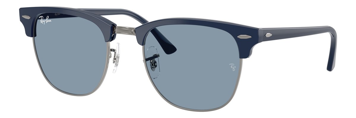 Ray-Ban Clubmaster Blue & Gunmetal Lenti Blu