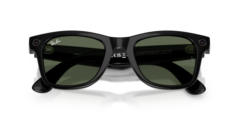 Ray-Ban Meta Wayfarer Nero Lenti Trasparenti
