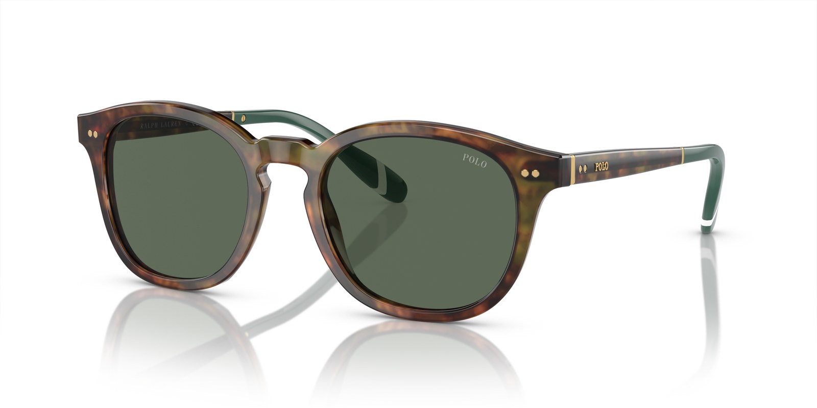 Polo Ralph Lauren PH4206 Marrone Tartarugato Brillante · Lenti Verde Bottiglia