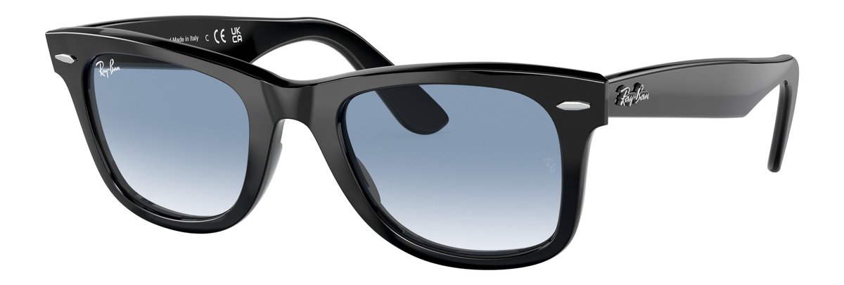 Ray-Ban Wayfarer Nero Lenti Blu