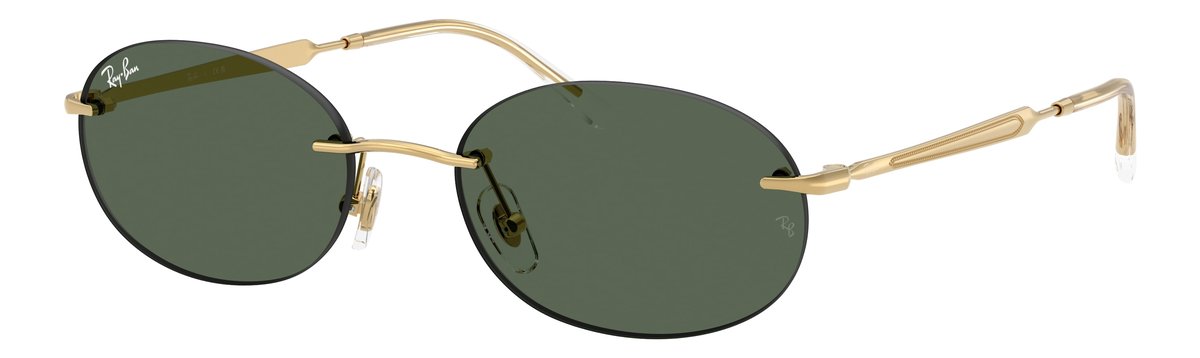 Ray-Ban RB3767 Oro Arista Lenti Verde scuro