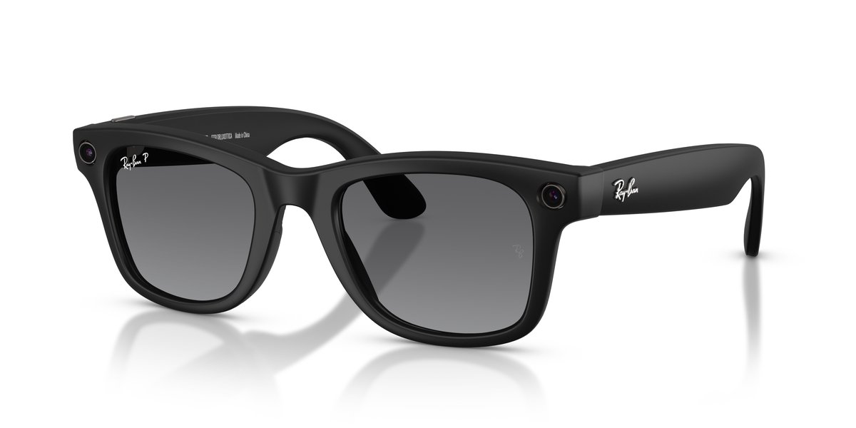 Ray-Ban Meta Wayfarer RW4012 Nero — Polarizzate Grafite