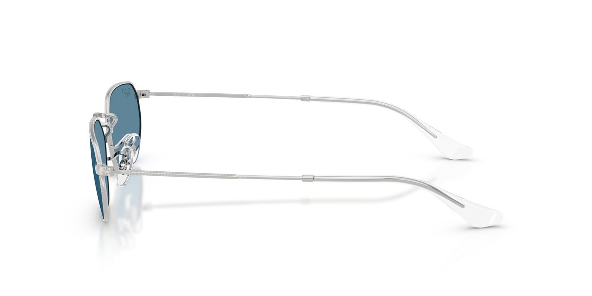 Ray-Ban RB3947 Argento Lenti Blu Specchio Polarizzato
