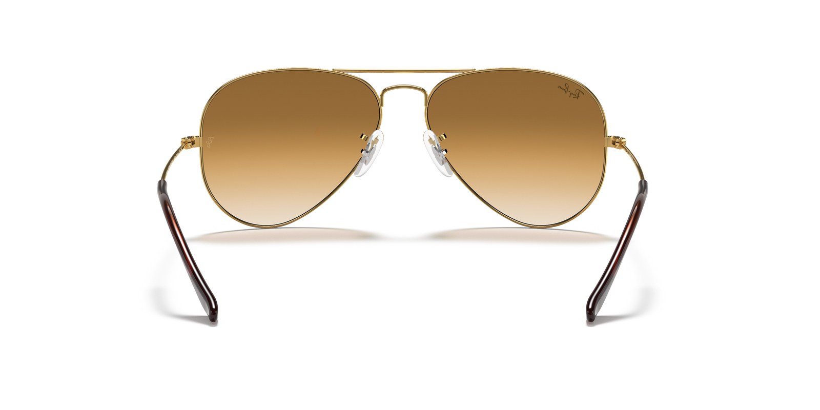 Ray-Ban Aviator RB3025 Oro Arista · Lenti Trasparente Sfumato Marrone — foto 4