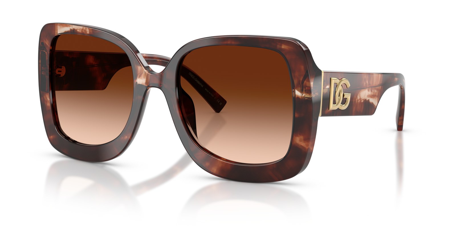 Dolce & Gabbana DG4513 Havana Rosso Scuro · Lenti Marrone Sfumato