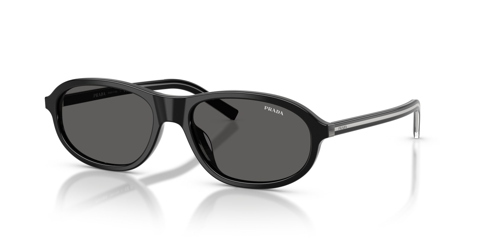 Prada PR D20SU Nero/Corno Basalto · Lenti Grigio Scuro