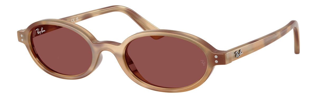 Ray-Ban RB4472 Havana Crema Lenti Violetto scuro