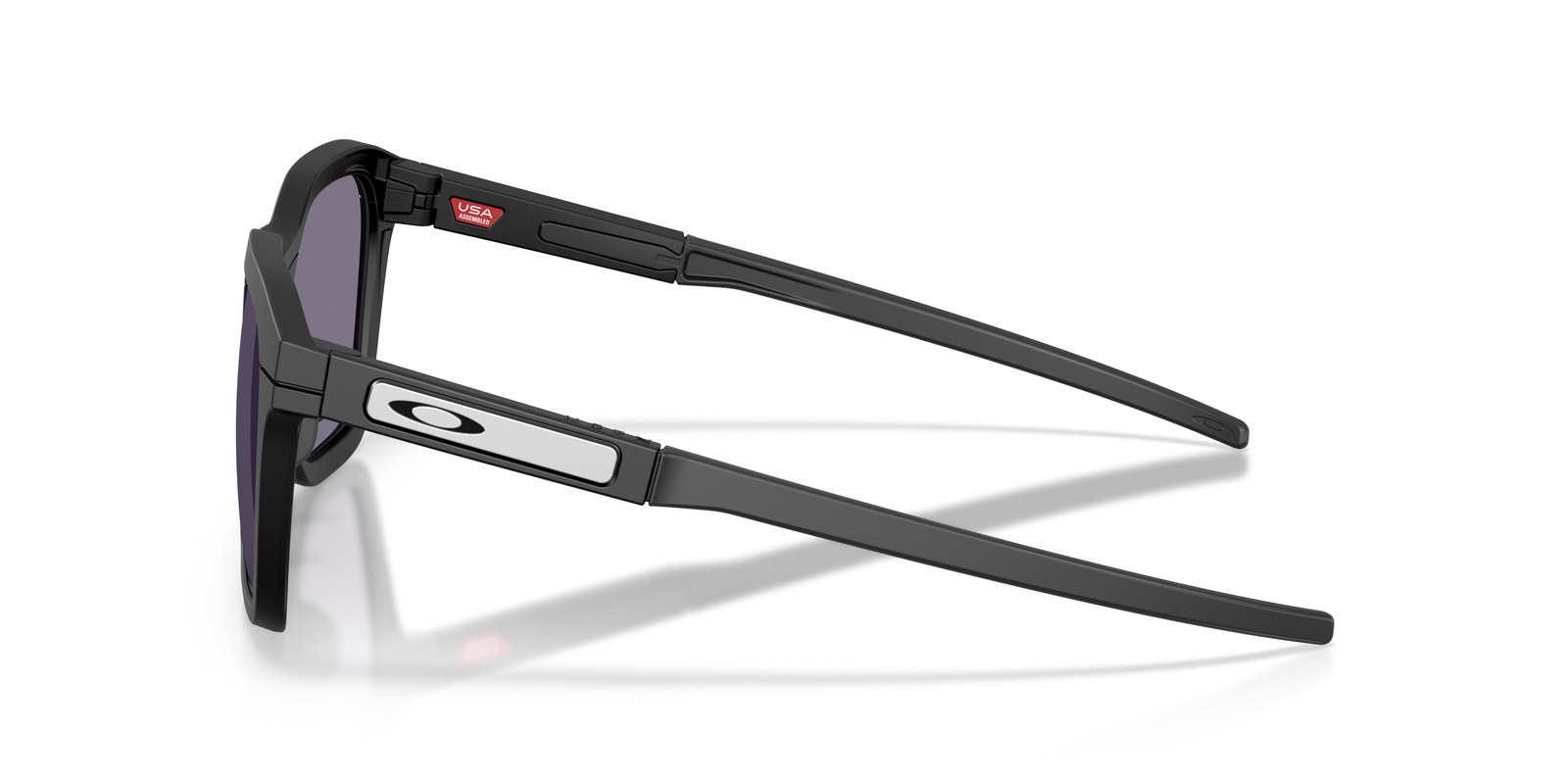 Oakley HSTN SQ 2.0 OO9555 Nero Opaco · Lenti Prizm Grey — foto 3