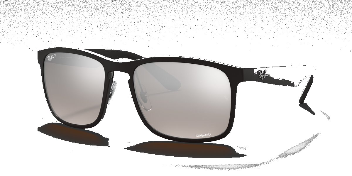 Ray-Ban RB4264 Chromance Nero Lenti Argento Specchio