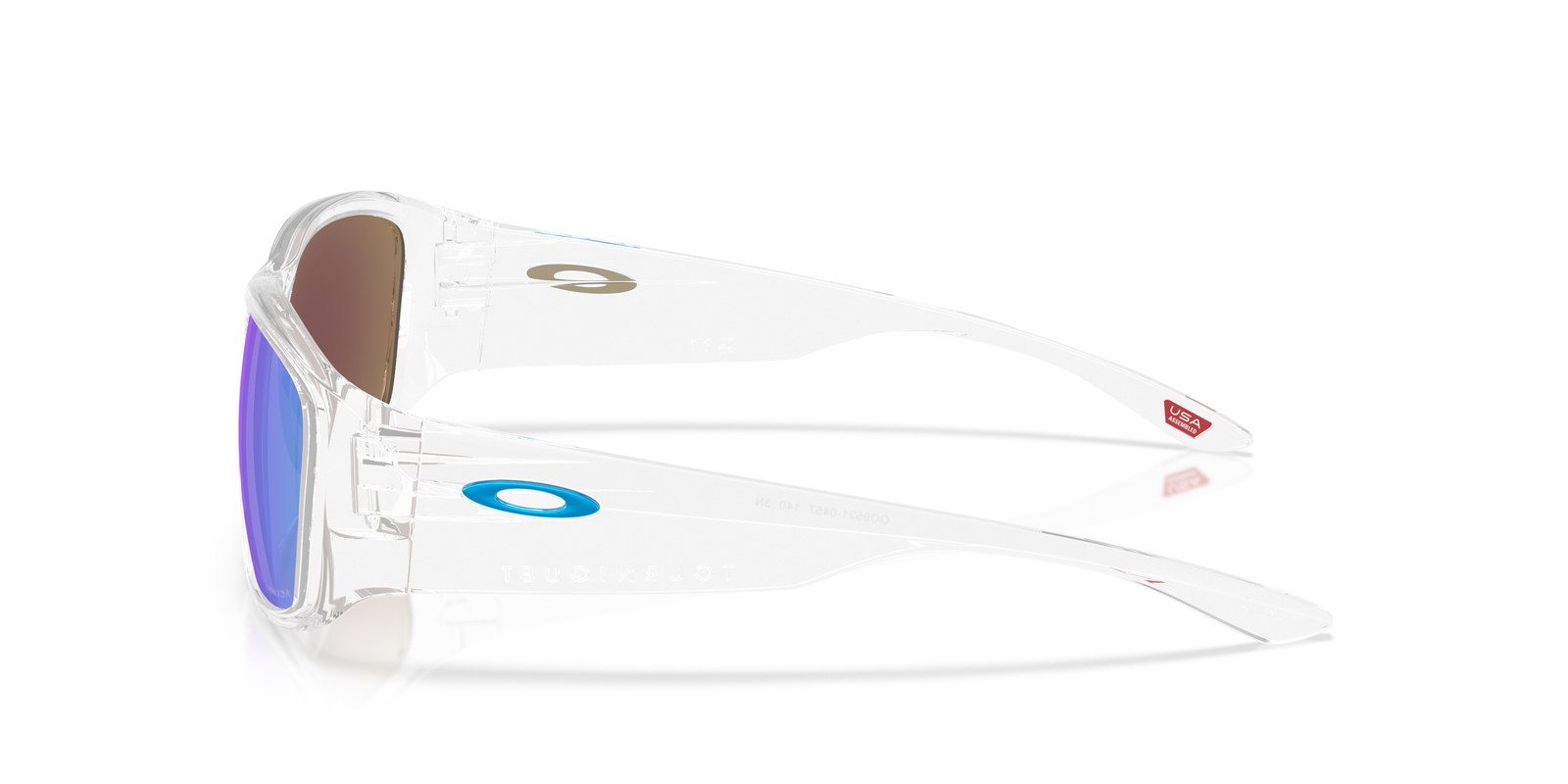 Oakley OO9521 Trasparente Lucido · Lenti Prizm Sapphire — foto 3