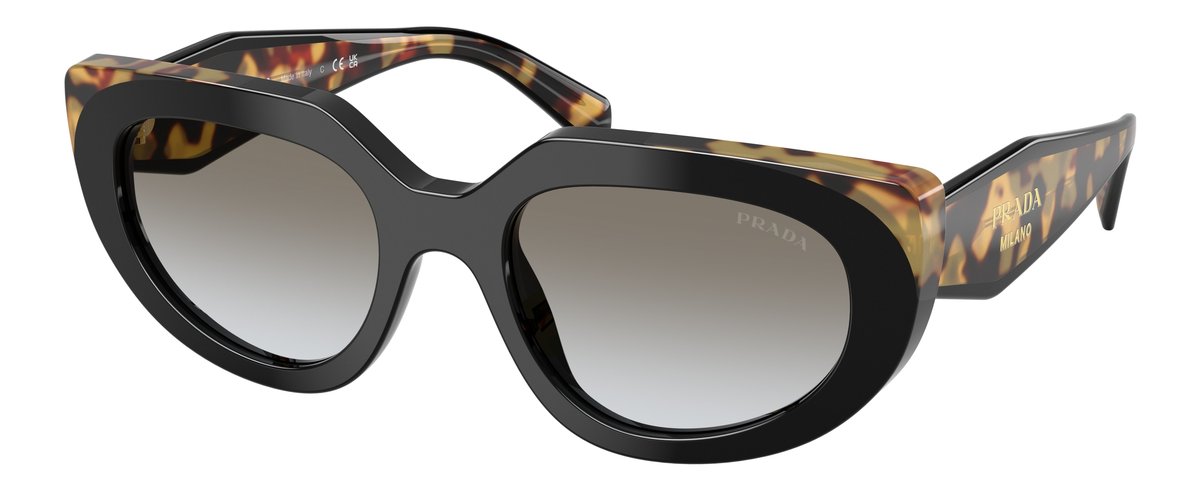 Prada PR D02S Nero/Tartarugato Medium