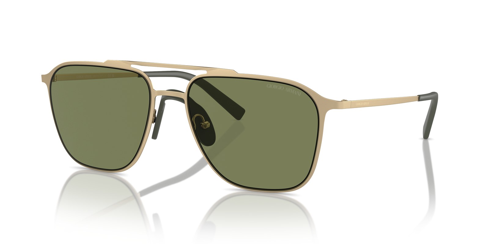 Giorgio Armani AR6110 Oro Pallido Opaco · Lenti Verde
