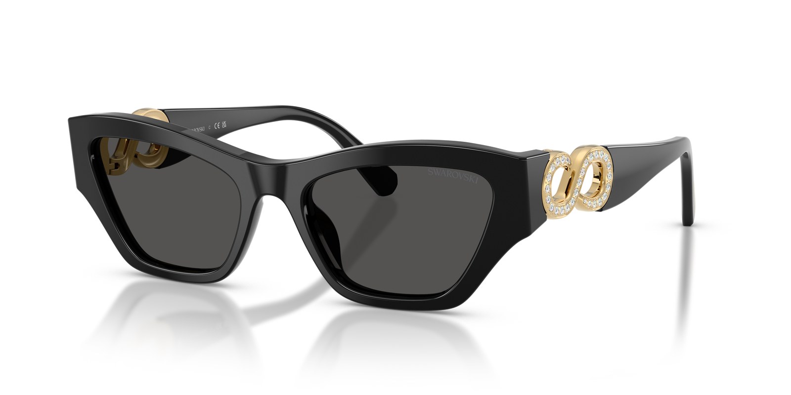 Swarovski SK6076U Nero · Lenti Grigio Scuro