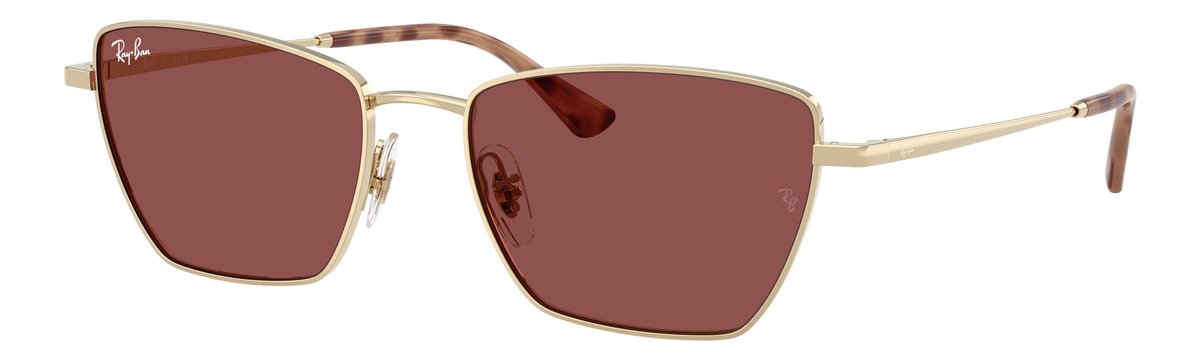 Ray-Ban RB3783 Oro Pallido Lenti Violetto scuro