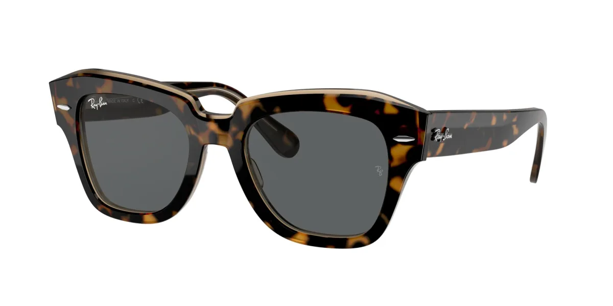 Ray-Ban State Street RB2186 havana su marrone trasparente 1292B1